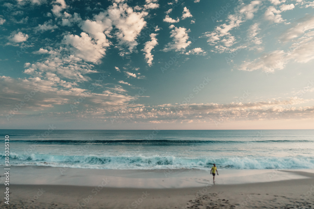 Distant Lone Bloke on a Beach in Australia Distant Lone Bloke on a Beach in Australia
