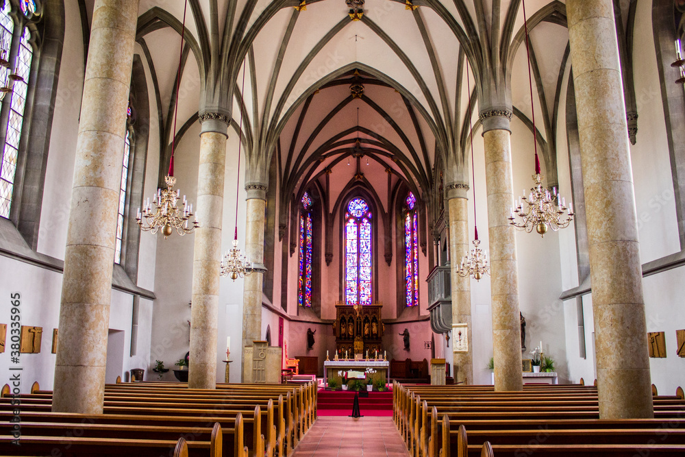 Vaduz, Liechtenstein. The Cathedral of St Florin