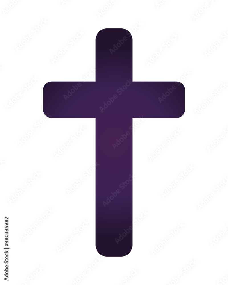 cross religious symbol isolated icon