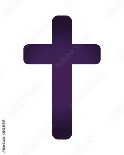 cross religious symbol isolated icon