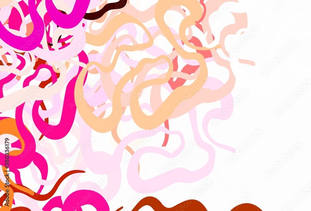 Light Red vector pattern with random forms. Light Red vector pattern with random forms.