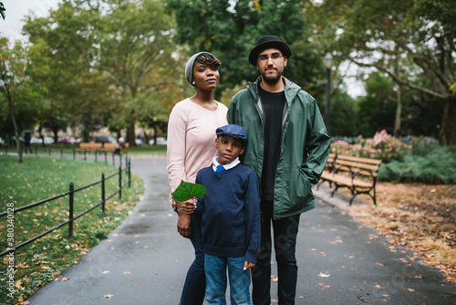 Real New Yorker Family in the park photo