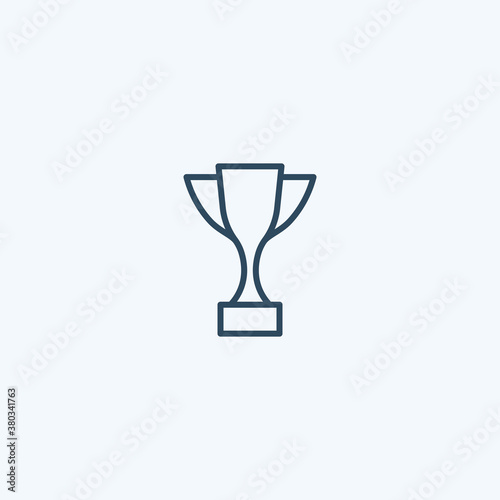 Throphy Icon. Champion Vector. Winner Illustration Sign. Best Achievement Symbol.