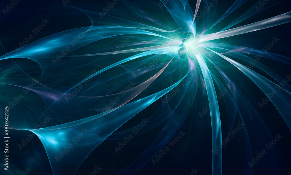 Obraz premium Beautiful bright colorful surface. Background for art projects, business, banner, template, card. 3D illustration, computer-generated fractal