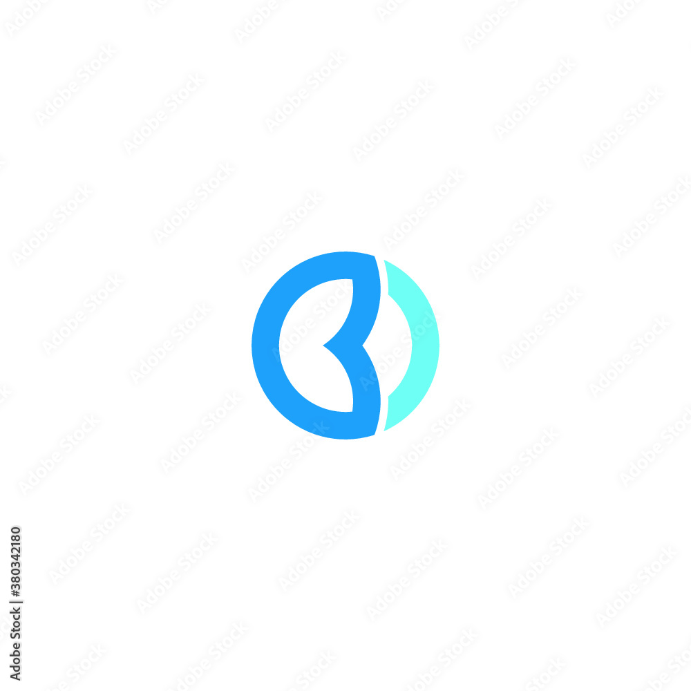 B logo vector icon illustration