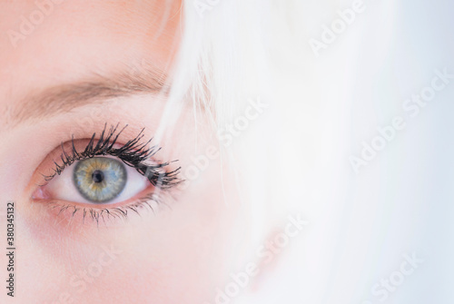Close-up of woman's eye photo