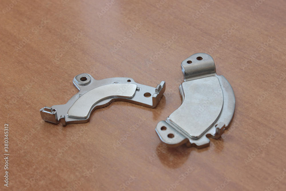 Obraz premium Neodymium magnetic platters extracted from hard disk drive construction