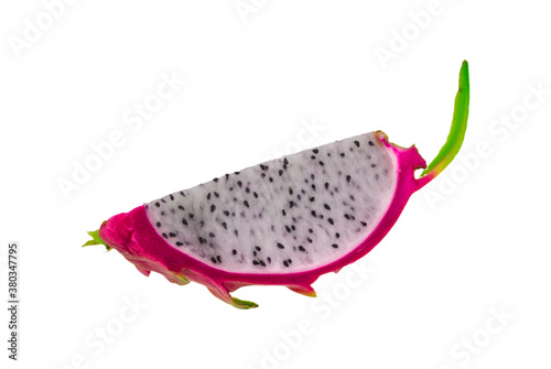 Dragon fruit isolated on white background with clipping path.