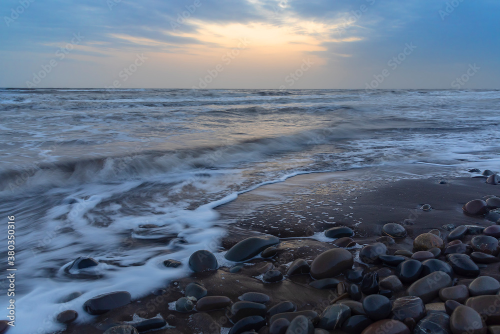 Sunrise on the Caspian Sea coast. Samur-Yalama National Park Sunrise on the Caspian Sea coast. Samur-Yalama National Park