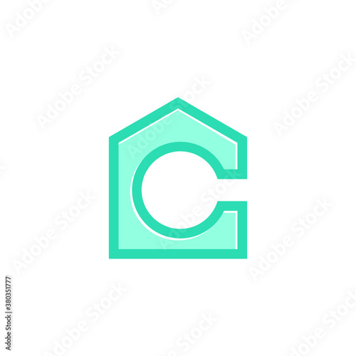 C logo HomeVector icon illustrations photo