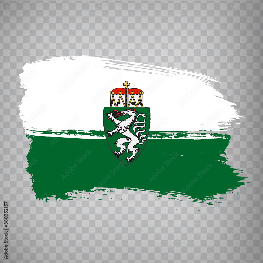 Flag of Styria brush strokes. Flag of Styria on transparent background ...