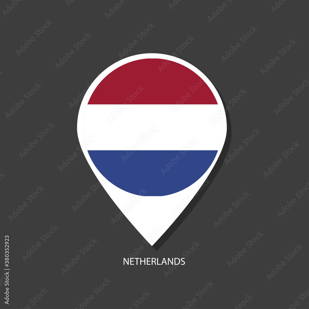 Netherlands flag Vector marker with flags.
Netherlands flag Vector marker with flags.