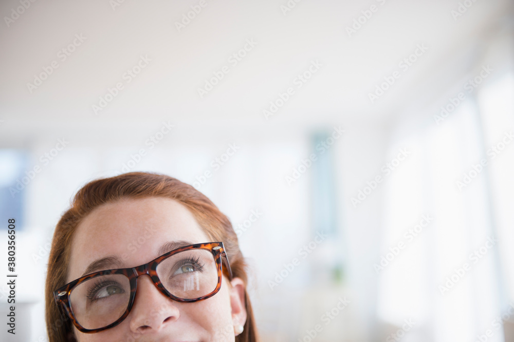 Teenage girl (14-15) wearing glasses Stock Photo | Adobe Stock