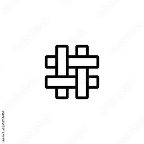 Hash tag Icon Design Vector Template Illustration