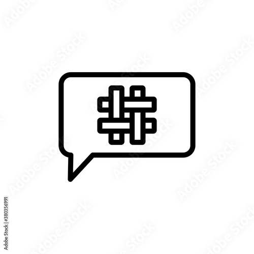 Hash tag Icon Design Vector Template Illustration
