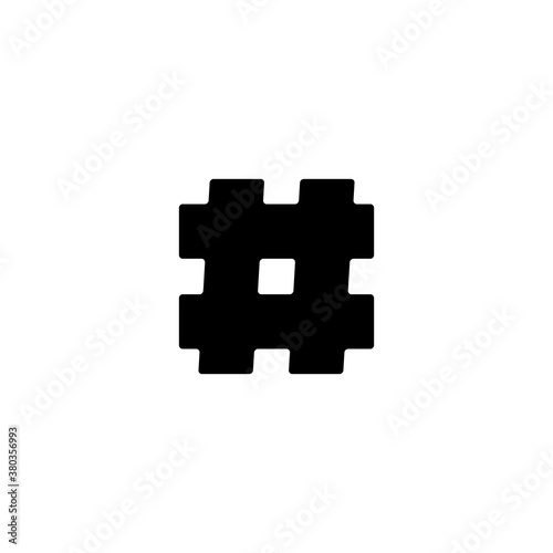 Hash tag Icon Design Vector Template Illustration