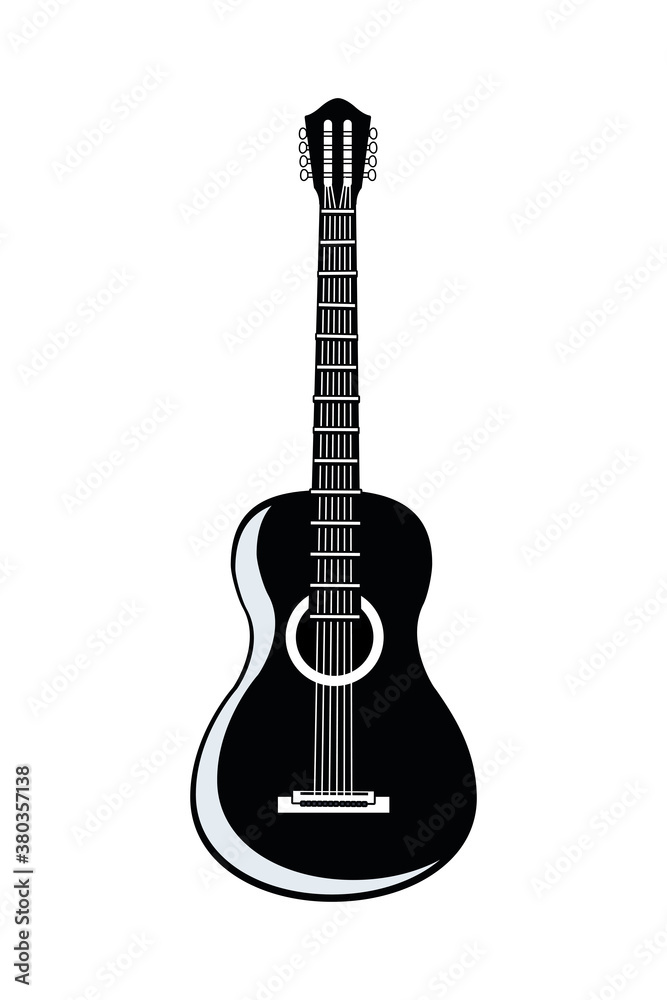 guitar acoustic instrument musical icon