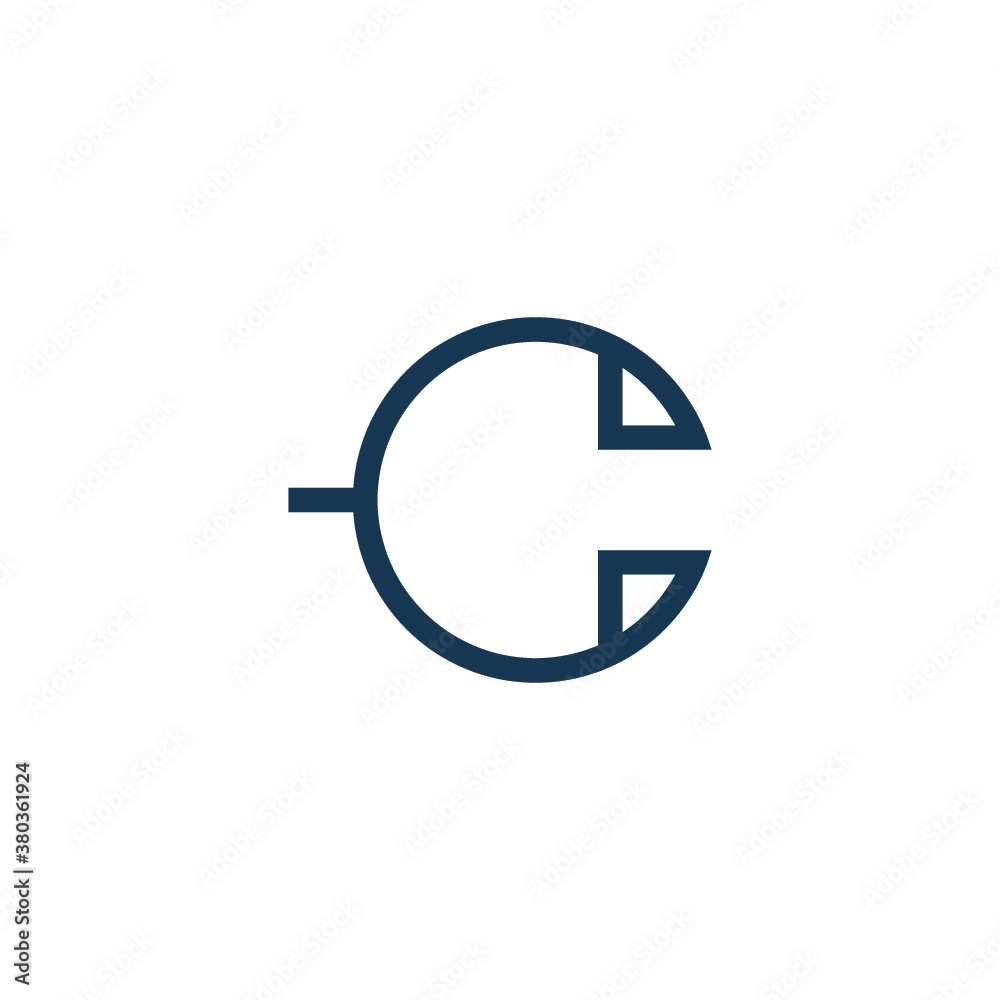 C logo Vector icon illustrations C logo Vector icon illustrations