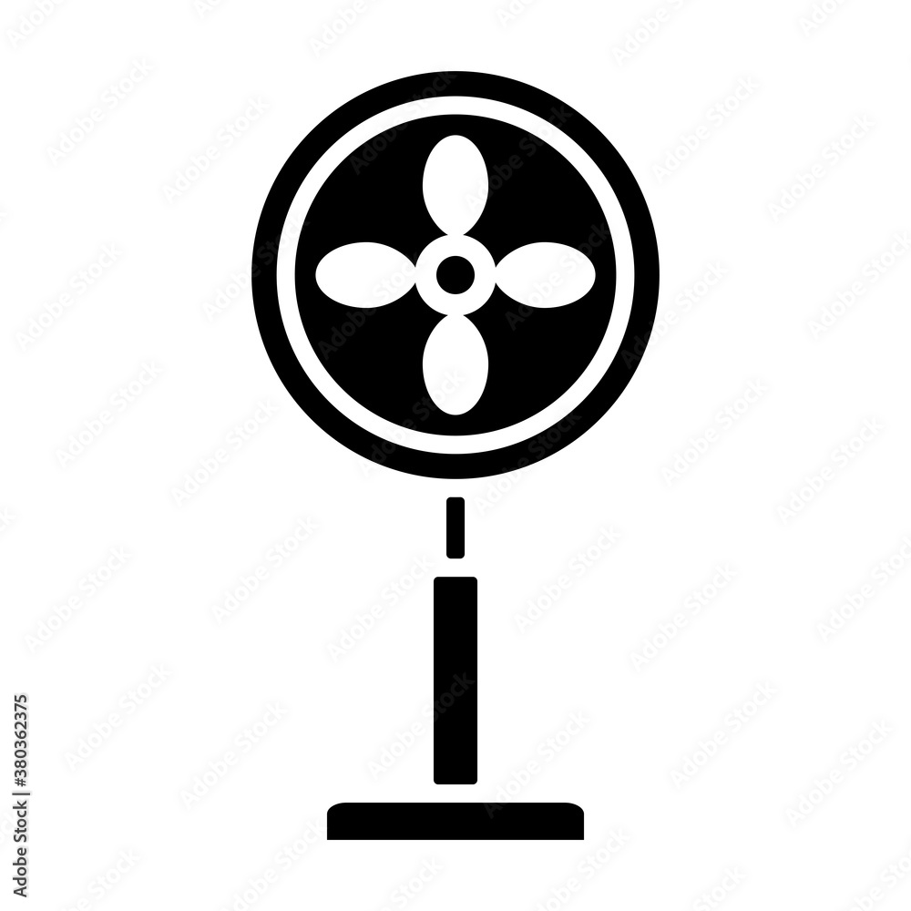 Electric Fan Icon Design Vector Template Illustration