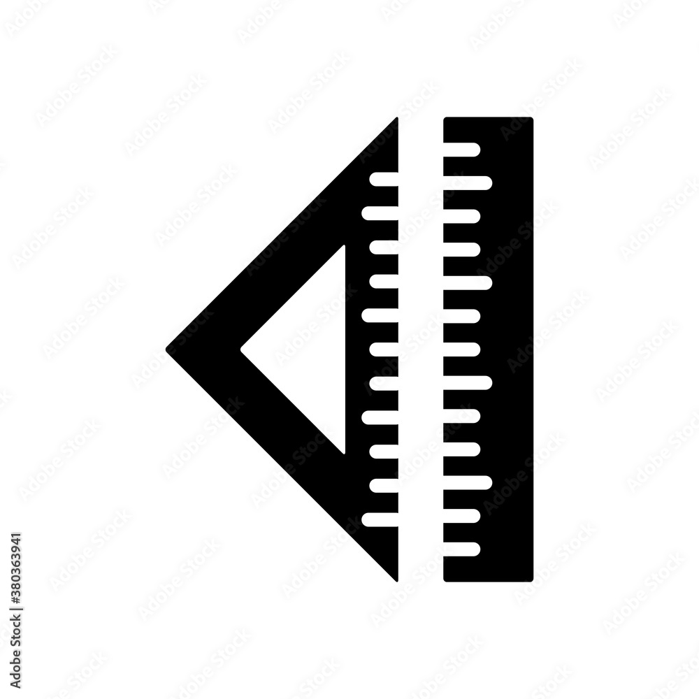 Ruler Icon Design Vector Template Illustration