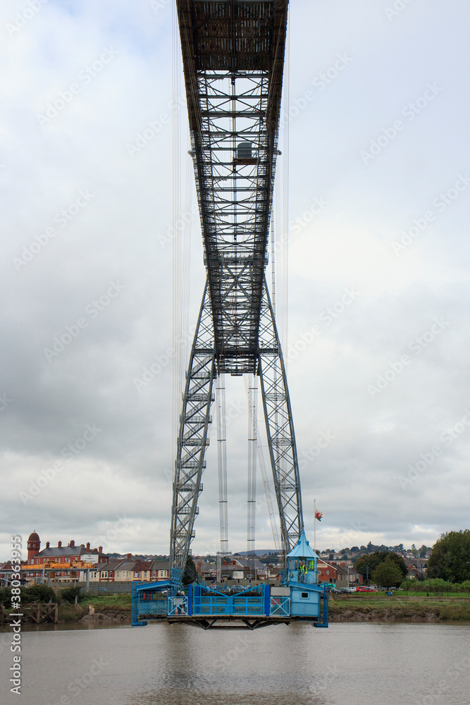 The Newport Transporter Bridge which crosses the River Usk in South Wales. It is one of fewer than 10 transporter bridges that remain in use worldwide - only a few dozen were ever built.