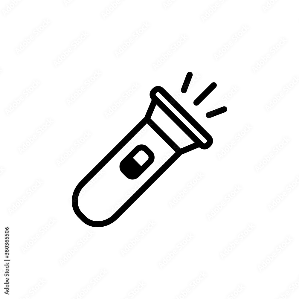 Flashlight Icon Design Vector Template Illustration Flashlight Icon Design Vector Template Illustration