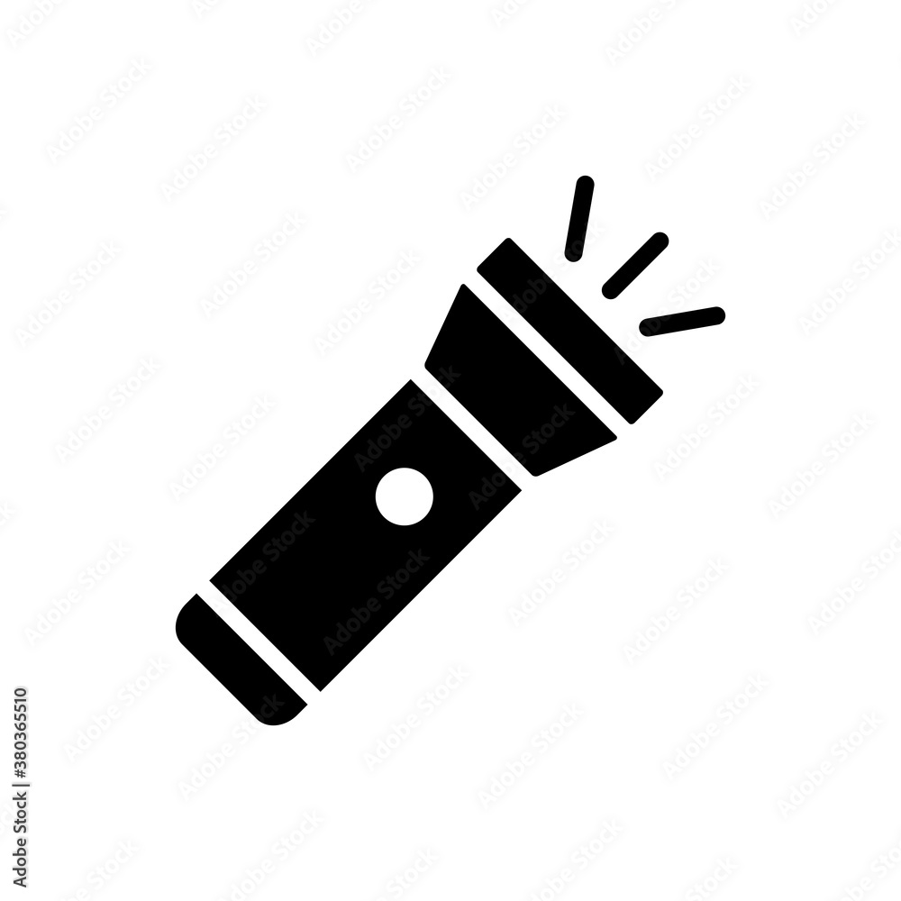 Flashlight Icon Design Vector Template Illustration Flashlight Icon Design Vector Template Illustration