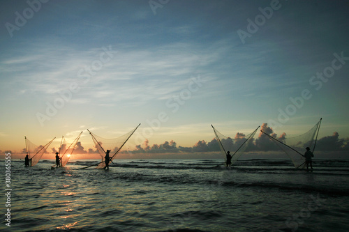 Nam Dinh, VIETNAM - August 1 :. Fishermen working in the fishing village of Hai Hau, Vietnam on August 1, 2014 in Hai Hau district, Nam Dinh .