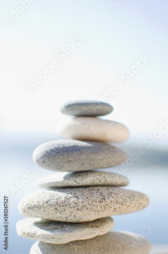 Stacked pebbles