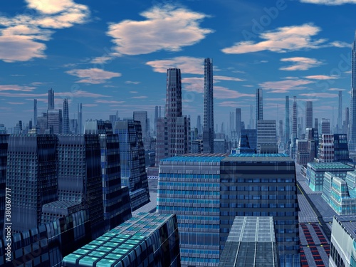 Photography Beautiful and modern urban landscape of a city