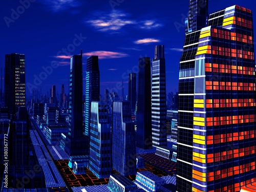 Photography Beautiful and modern urban landscape of a city