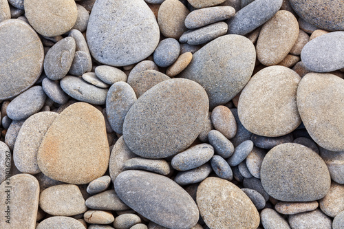 Close-up of stones on beach
