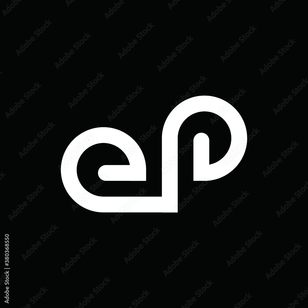E logo EP Vector icon illustrations E logo EP Vector icon illustrations