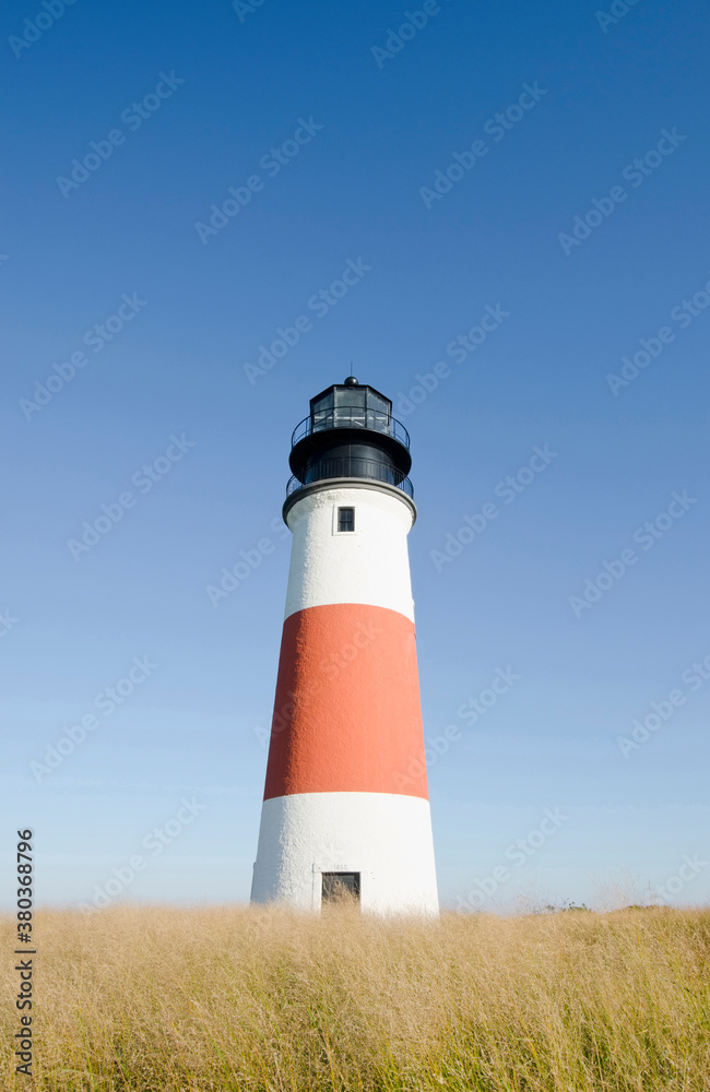 Sankaty Head Lighthouse, View of lighthouse Sankaty Head Lighthouse, View of lighthouse