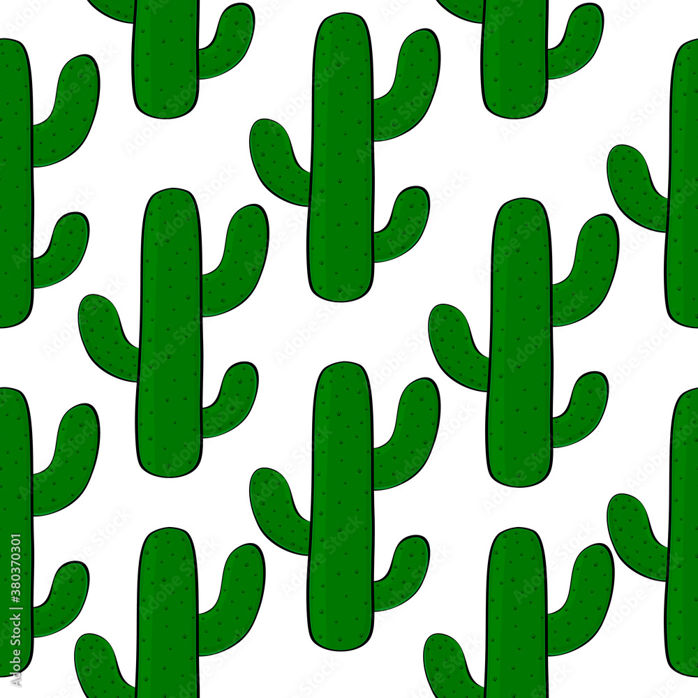Seamless pattern cactus vector illustration Seamless pattern cactus vector illustration