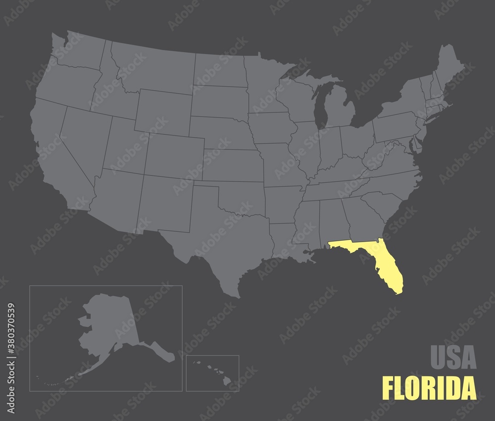 USA Florida map