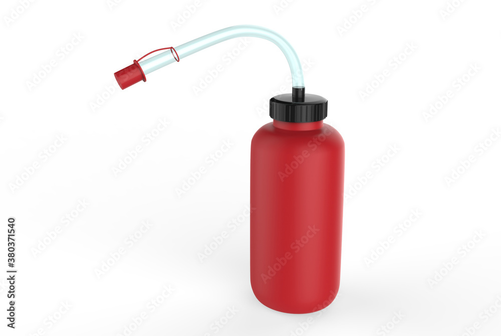 Sport blank sipper bottles for water isolated on white background for mock up and template design. 3d illustration. Sport blank sipper bottles for water isolated on white background for mock up and template design. 3d illustration.