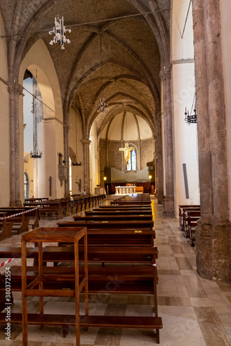 interior of the church of san francesco in the center of terni