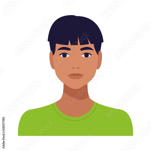 man avatar character isolated icon