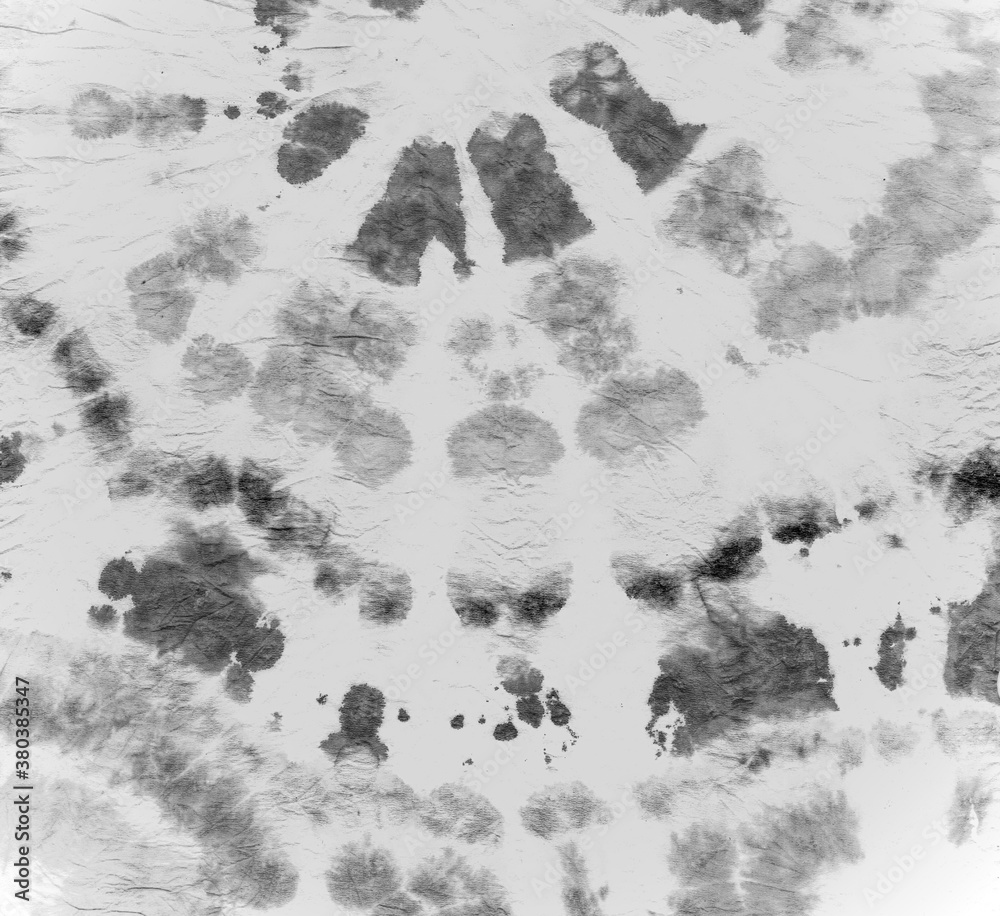 Tie Dye Fabric. White Artistic Shirt. Abstract Tie Dye Fabric. White Artistic Shirt. Abstract