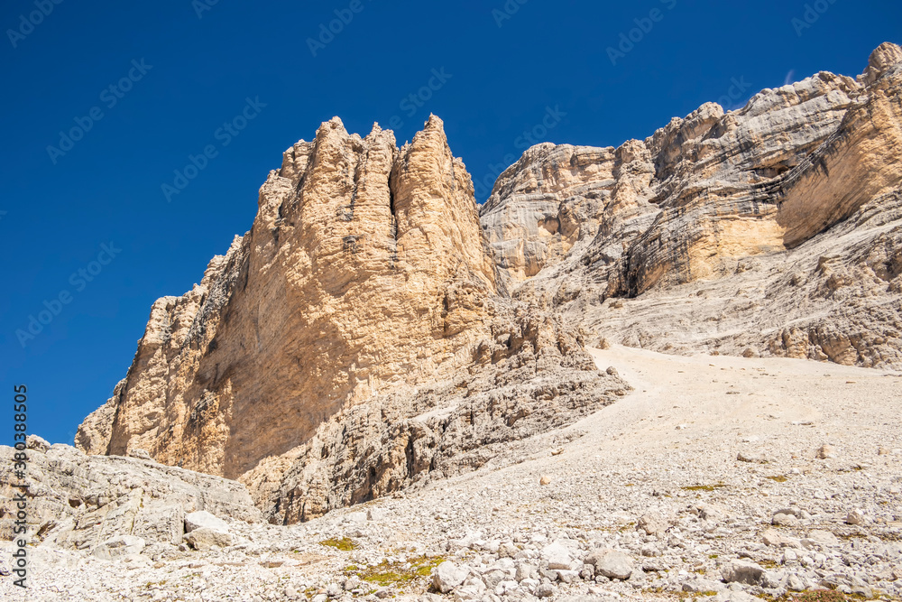 View from the old disused Cantore refuge at Mount Tofana de Rozes, Cortina - Italy