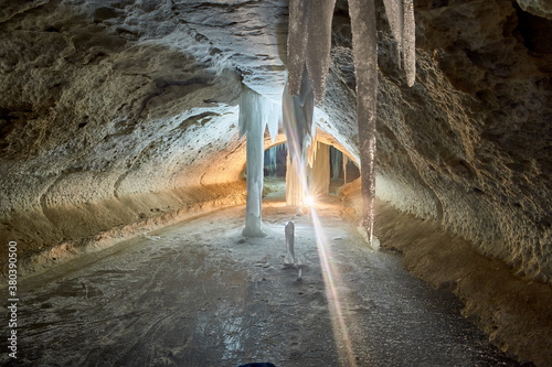 Pinezhsky karst caves in the Arkhangelsk region photo