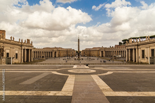 St. Peter's Square in Rome, Italy © fabianodp