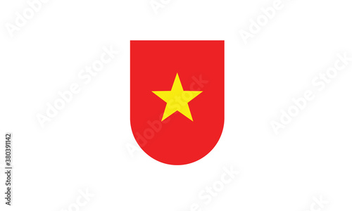 Free Download Vietnam flag shield vector illustration - GFXLoad