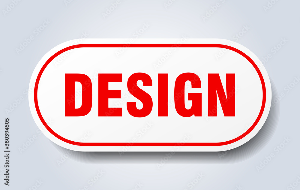 design sign. rounded isolated button. white sticker design sign. rounded isolated button. white sticker