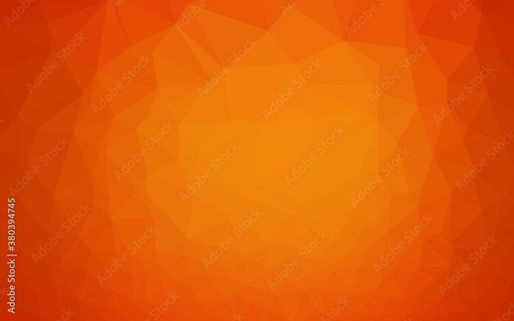 Light Orange vector abstract polygonal cover. Creative illustration in halftone style with gradient. New texture for your design. Light Orange vector abstract polygonal cover. Creative illustration in halftone style with gradient. New texture for your design.