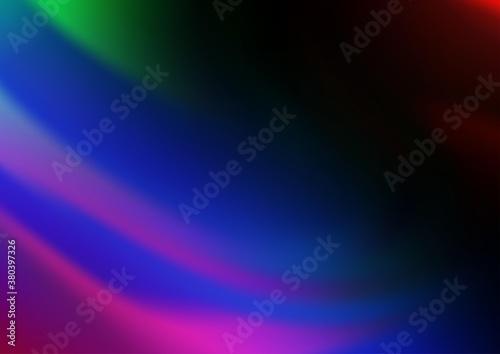 Dark Multicolor, Rainbow vector abstract template. Modern geometrical abstract illustration with gradient. The elegant pattern for brand book.