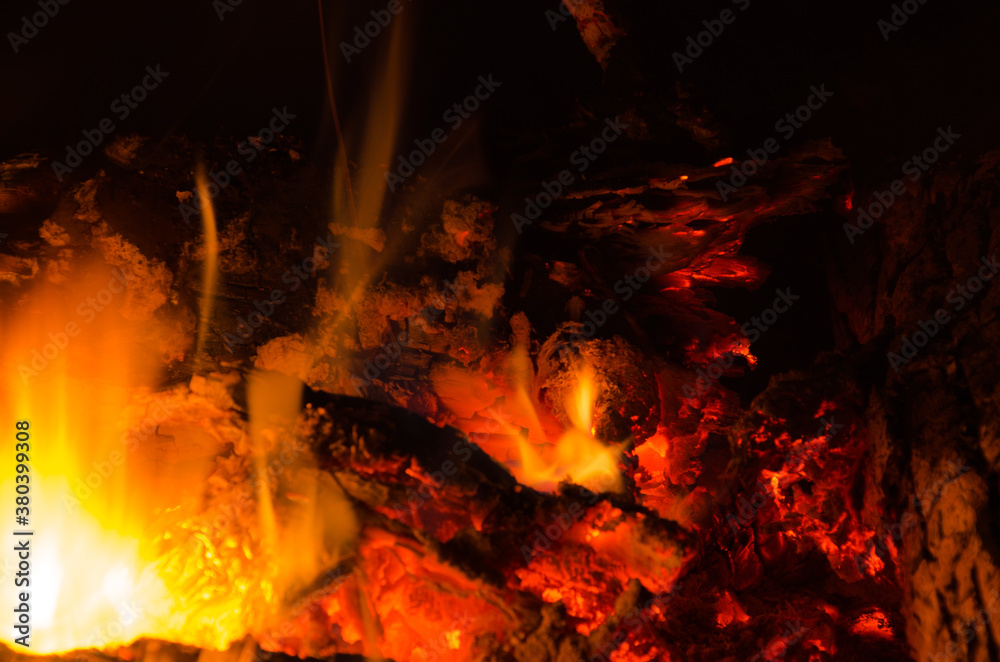 embers burn down in a hardwood fire embers burn down in a hardwood fire