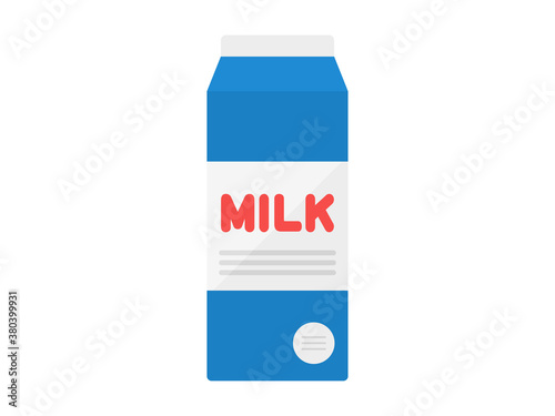 紙パックに入った牛乳のイラスト
