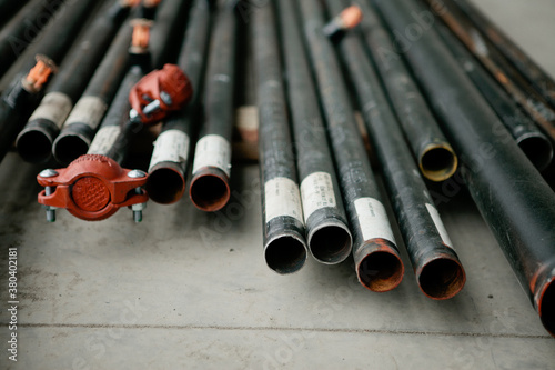 Black Piping on the Ground